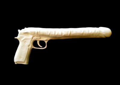 sculpture of Trigger Happy SeriesL White Extended